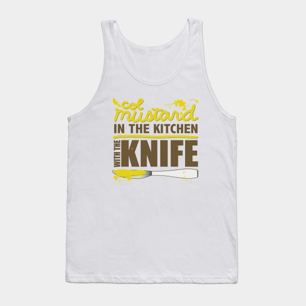 Col Mustard Tank Top by DetourShirts